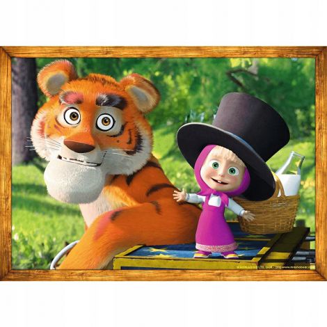 Puzzle Trefl 4w1 Masza i Niedźwiedź - 4